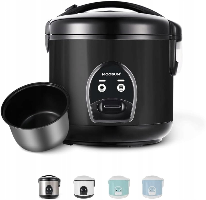 Moosum Urządzenie do gotowania ryżu 1,8 l Czarny