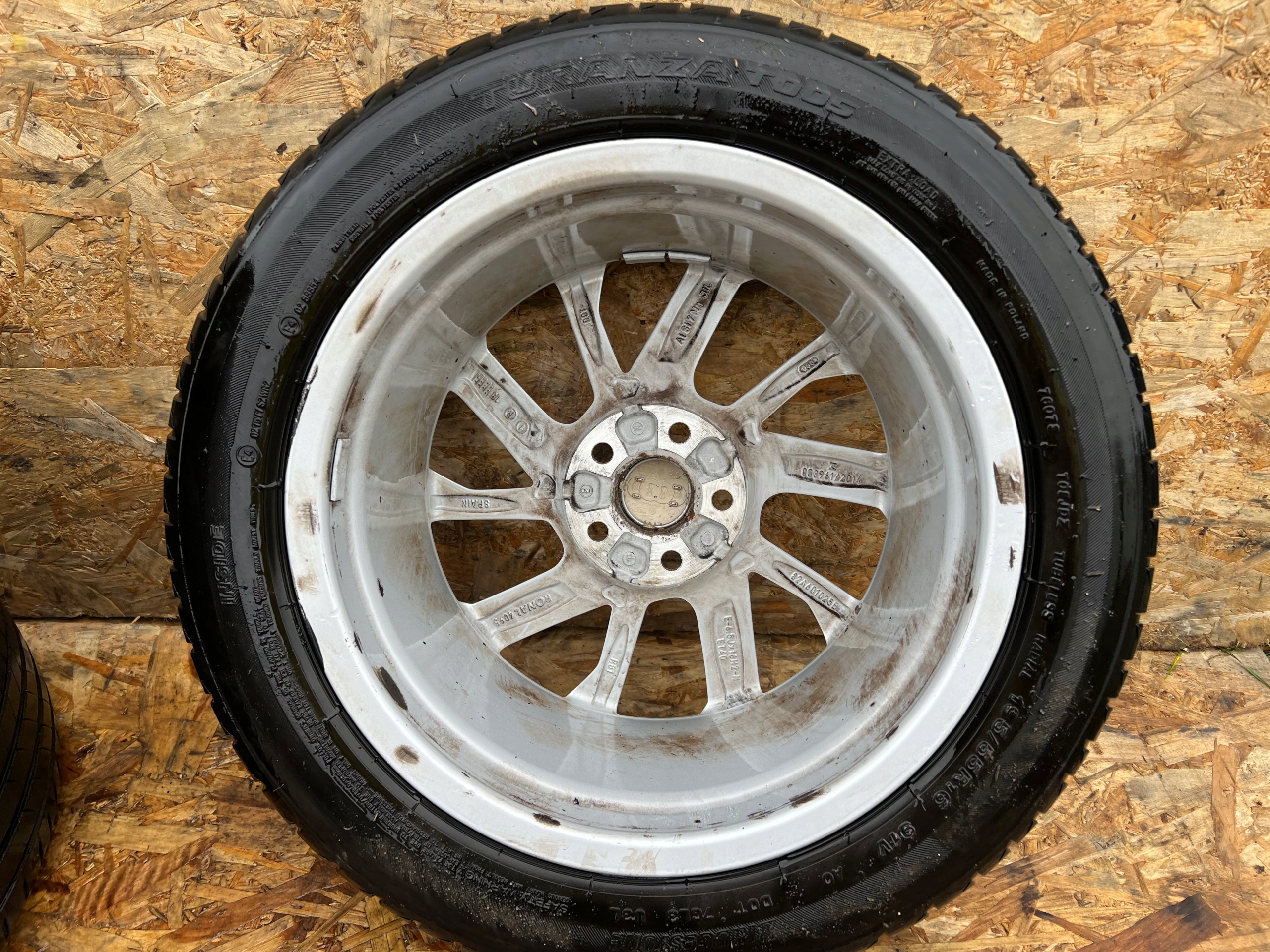wheels discs AUDI A1 82A BRIDGESTONE 6.5Jx16 ET40 195/55 R16