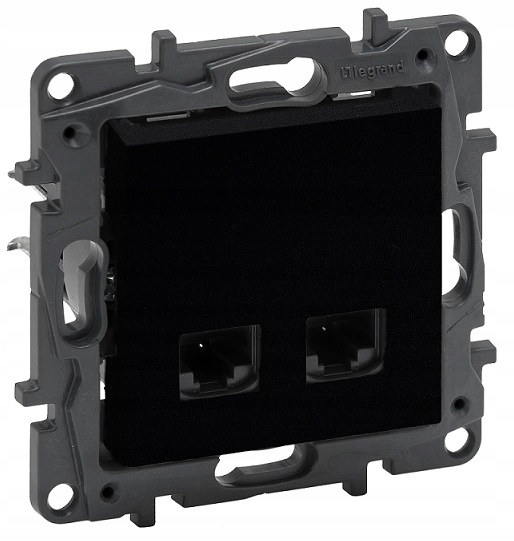 

Niloe Step Gniazdo RJ45 podwójne Czarne 863560