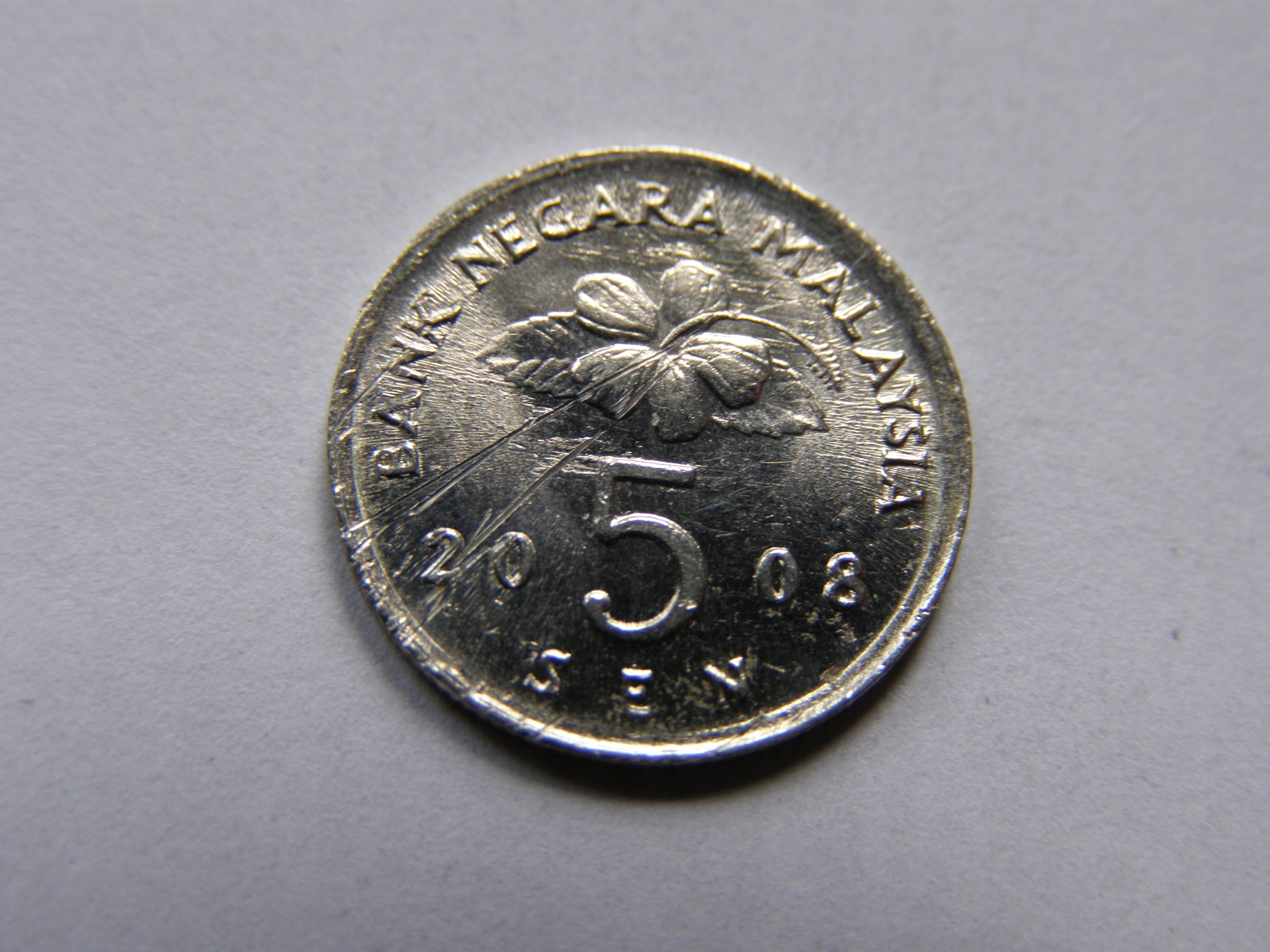 MALEZJA MALAYSIA 5 SEN 2008 ROK !!!!!!!!!!!!! 1074