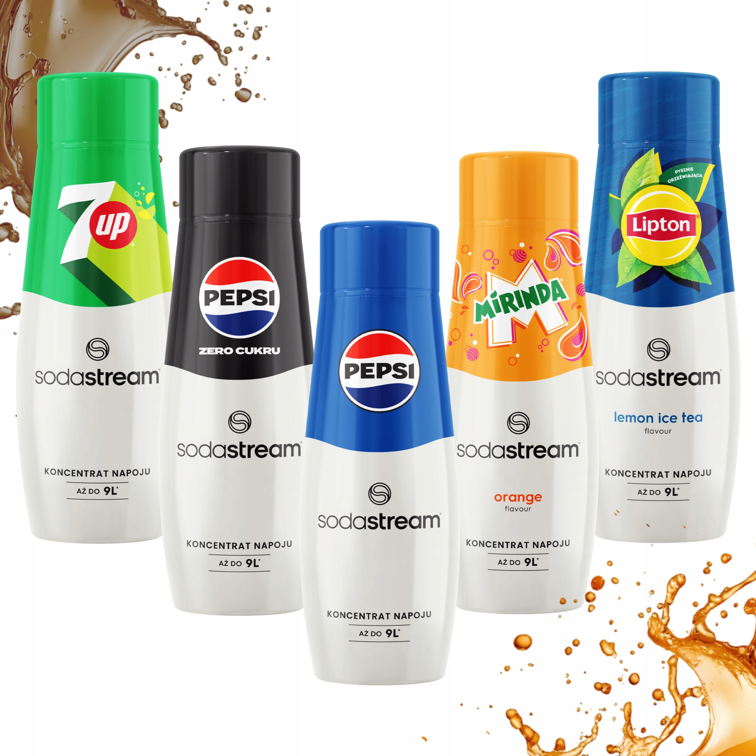 Sodastream sirup Lipton Pepsi 7Up Mirinda Koncentrát 440 Sodastream sirupy