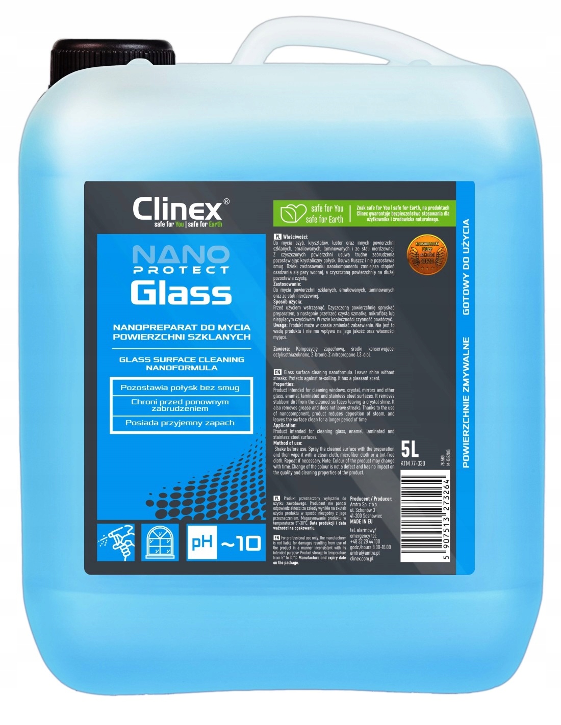 

Clinex Nano Protect Glass -5L- Nanopreparat Szyby