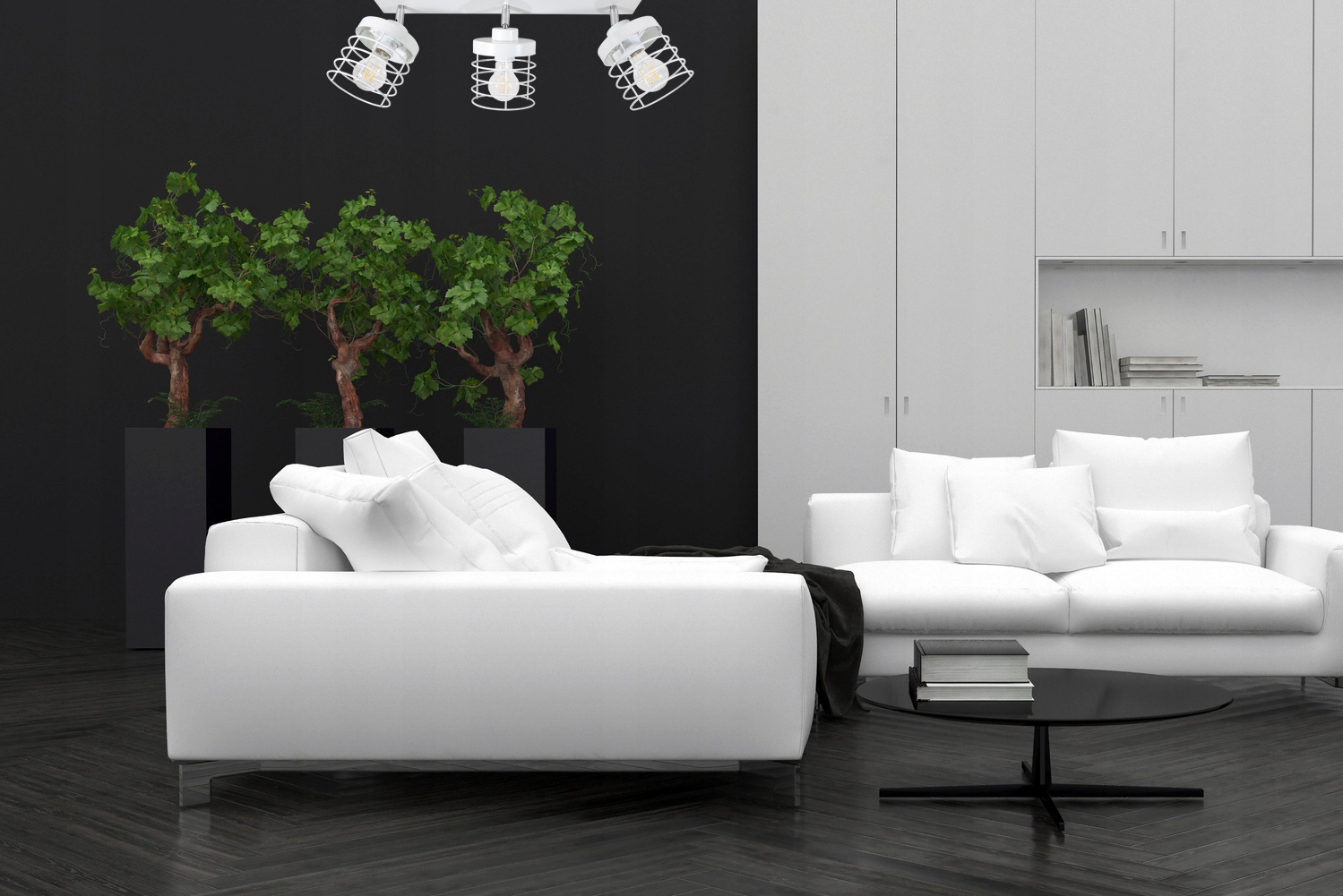 LAMPA WISZĄCA SUFITOWA ŻYRANDOL DRUCIAK PLAFON LED Szerokość produktu 65 cm