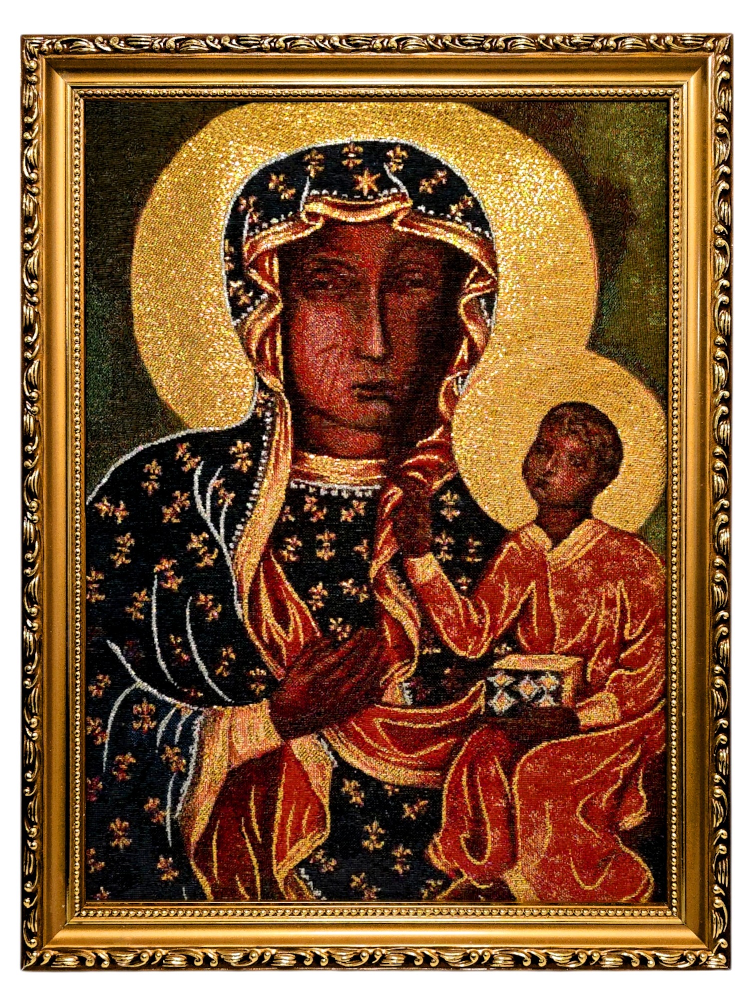 Vyšívaný obraz Panna Maria Čenstochovská 32x42 cm 3040S26