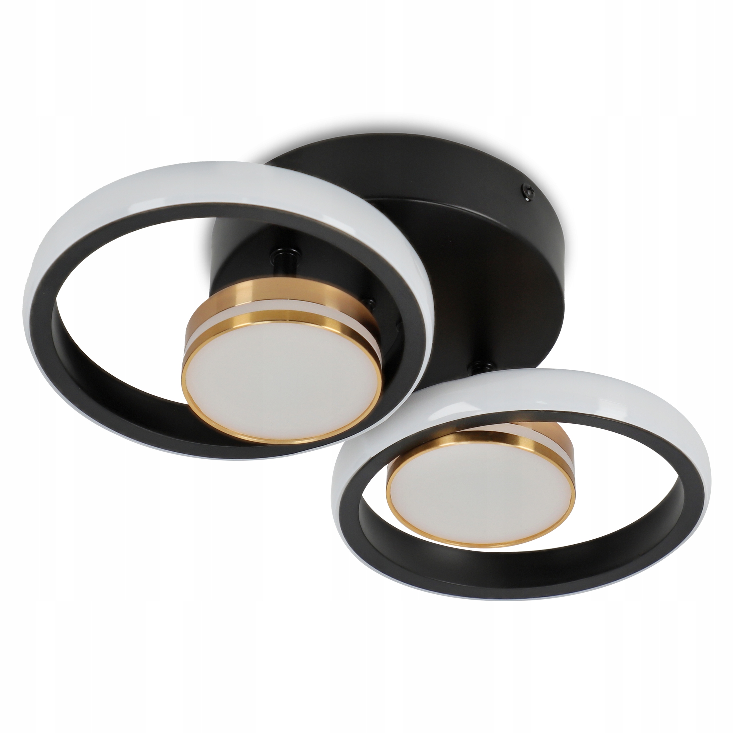 Lampa Sufitowa Led Plafon Czarny Żyrandol Zmienna Barwa Do Kuchni 46W