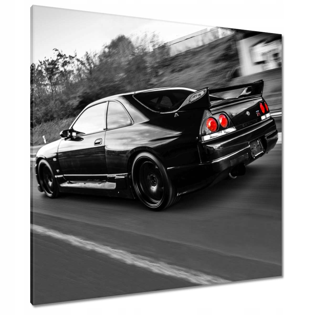 Obrazy 90x90 Černý Nissan Gtr Sport
