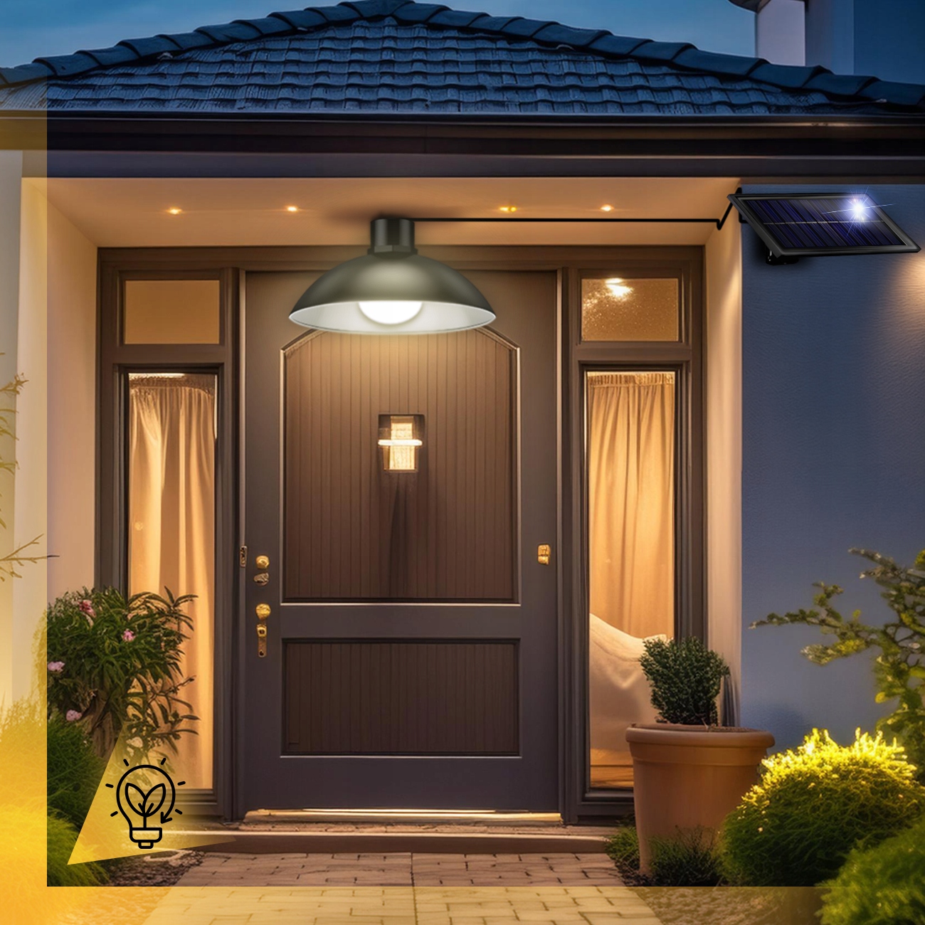 LAMPA SOLARNA 2X ŻYRANDOL LED WISZĄCA OGRODOWA ZEWNĘTRZNA PANEL + PILOT EAN (GTIN) 5906647701476