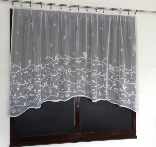 Mg Záclona Kalinka Oblouk 290X140 cm Hotová S Páskou Skw
