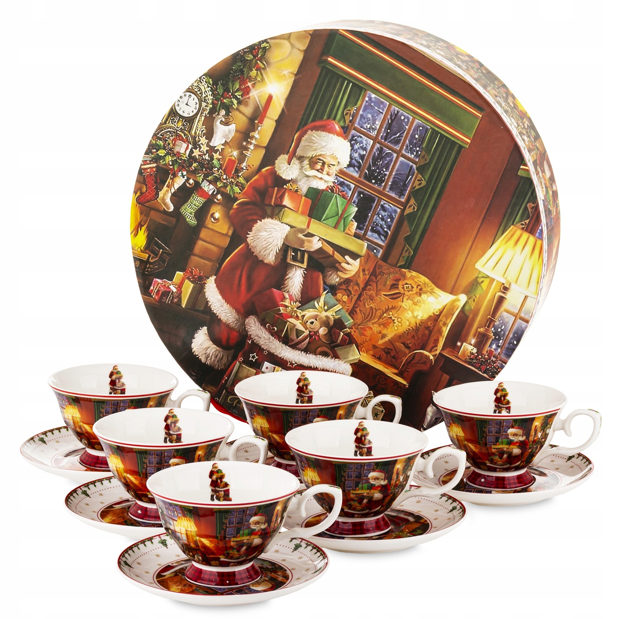 Sada 6 kusov vianočných šálok Vianoce šesťmiestna šálka