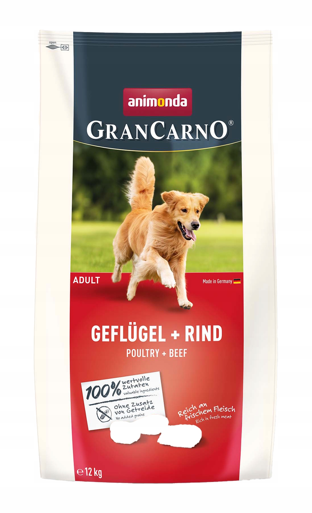 Animonda GranCarno Adult Krmivo pro psy 12 kg – Drůbež Hovězí maso