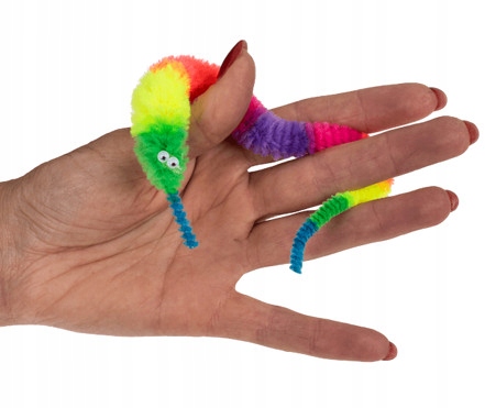 MAGICZNY ROBACZEK TĘCZOWY KOLOROWY Magic Worm 22cm Rodzaj mały magik