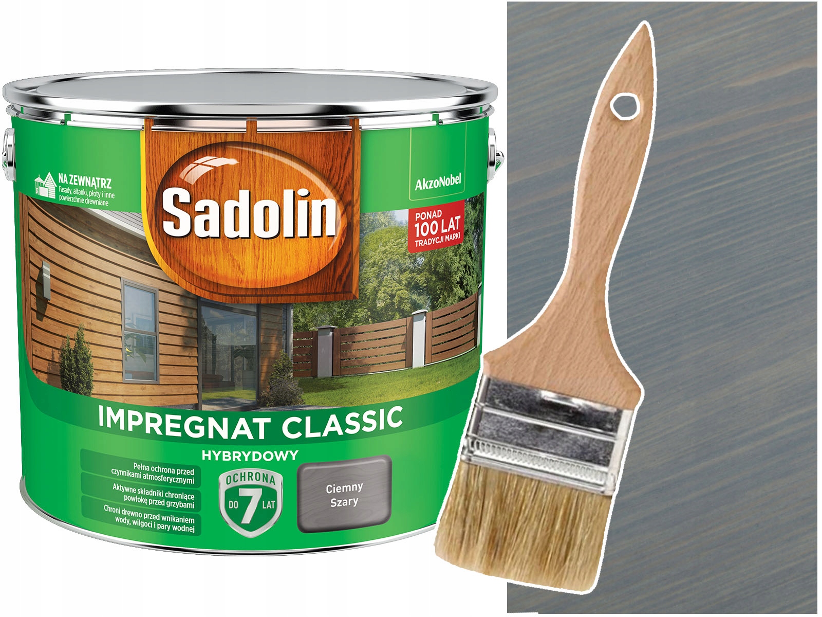 

Sadolin Classic Hybrydowy Ciemny Szary 9L
