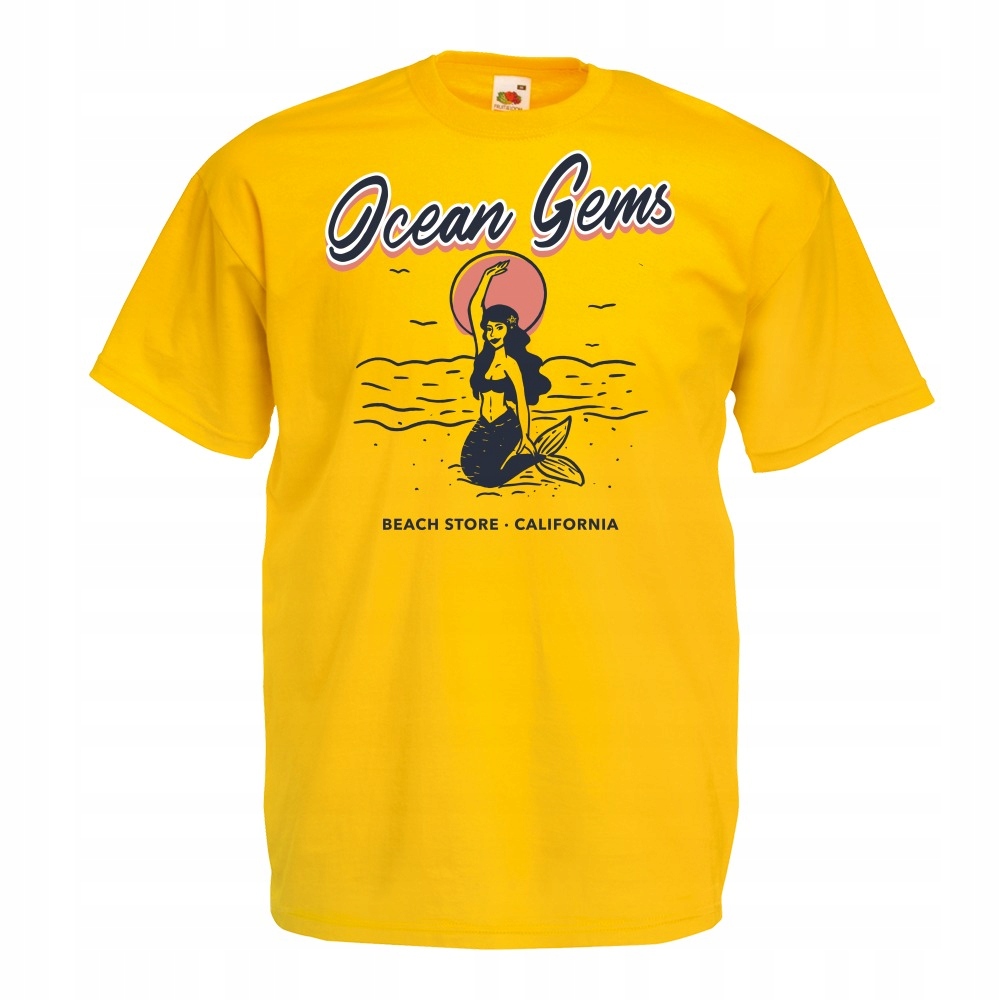 

Koszulka ocean gems syrenka L żółta