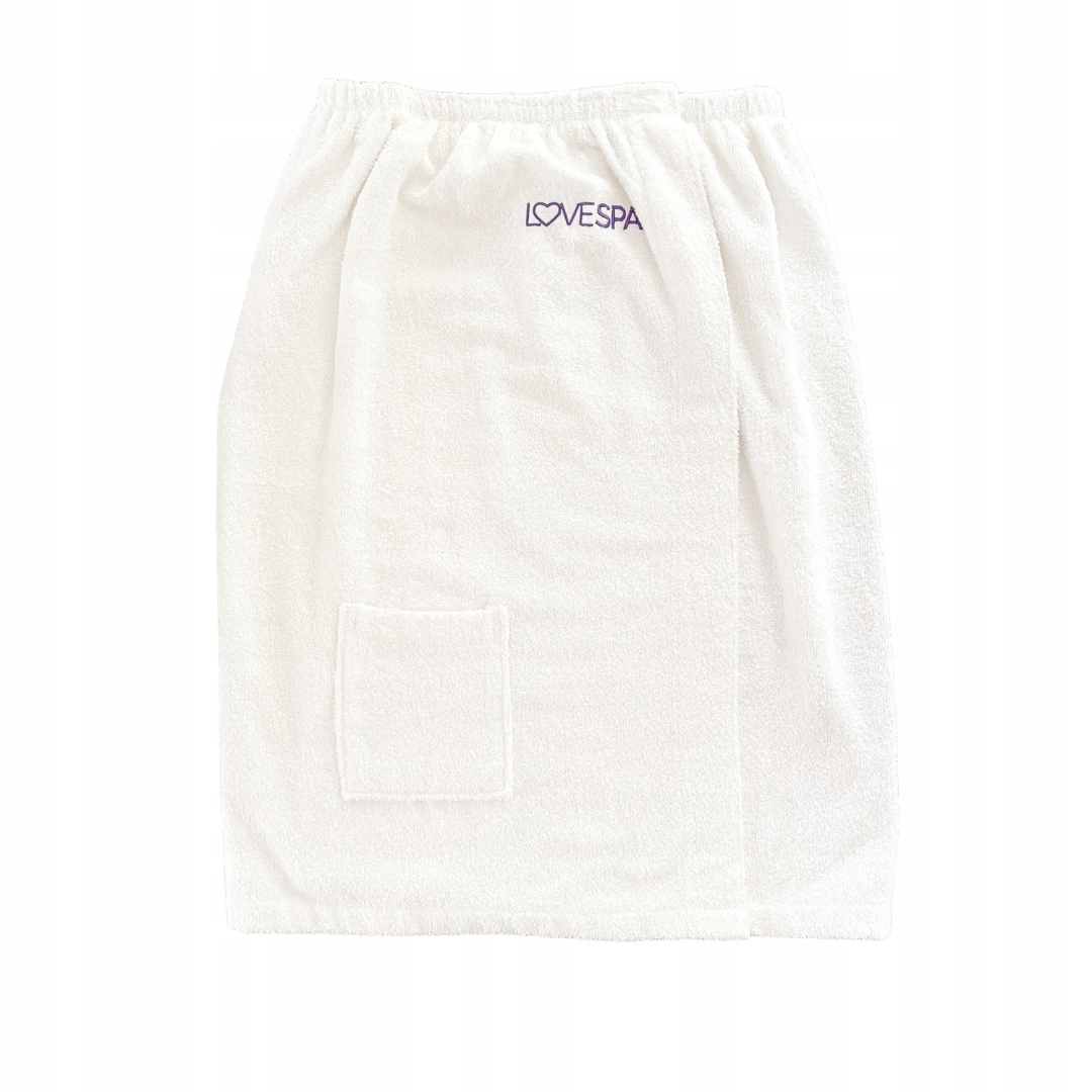 PAREO TUNIKA PELERYNKA KOSMETYCZNA FROTTE BIAŁA Rozmiar uniwersalny