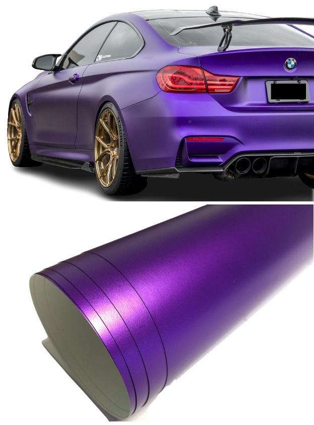 

Folia Chrom Mat Perła Satyna Fioletowa Fiolet