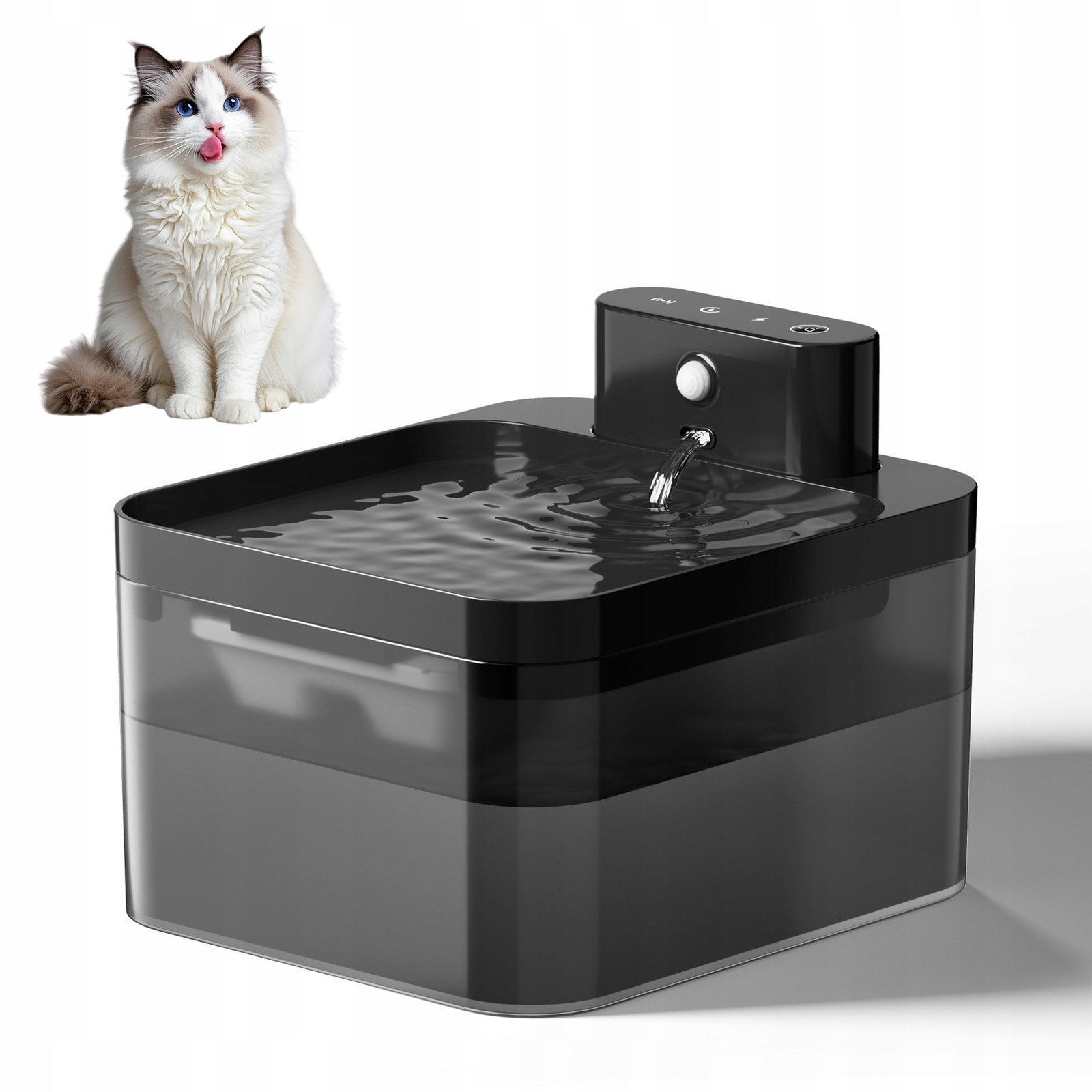 Fontána Pro Kočky Pítko Pro Psy Automatická S Pohybovým Senzorem Filtr Tichá