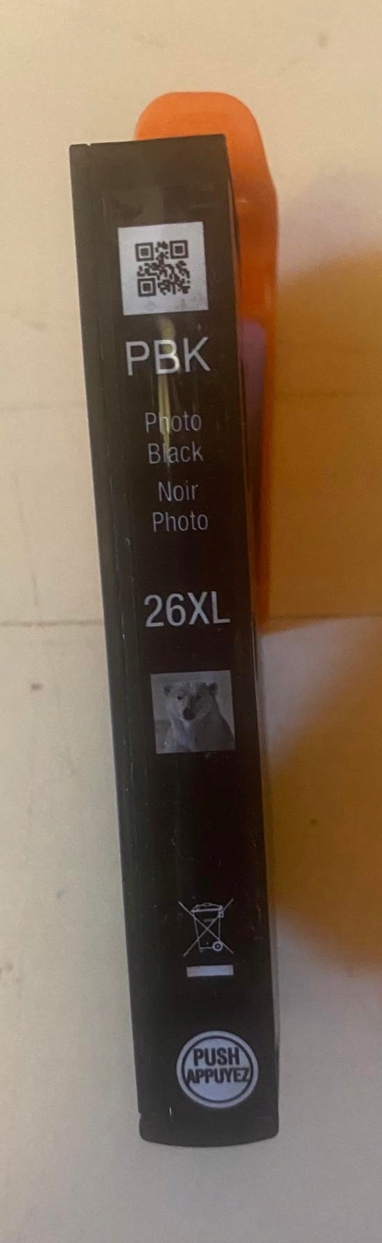 EPSON WKŁAD TUSZ 26XL photo BLACK ORYGINAŁ PUSTY