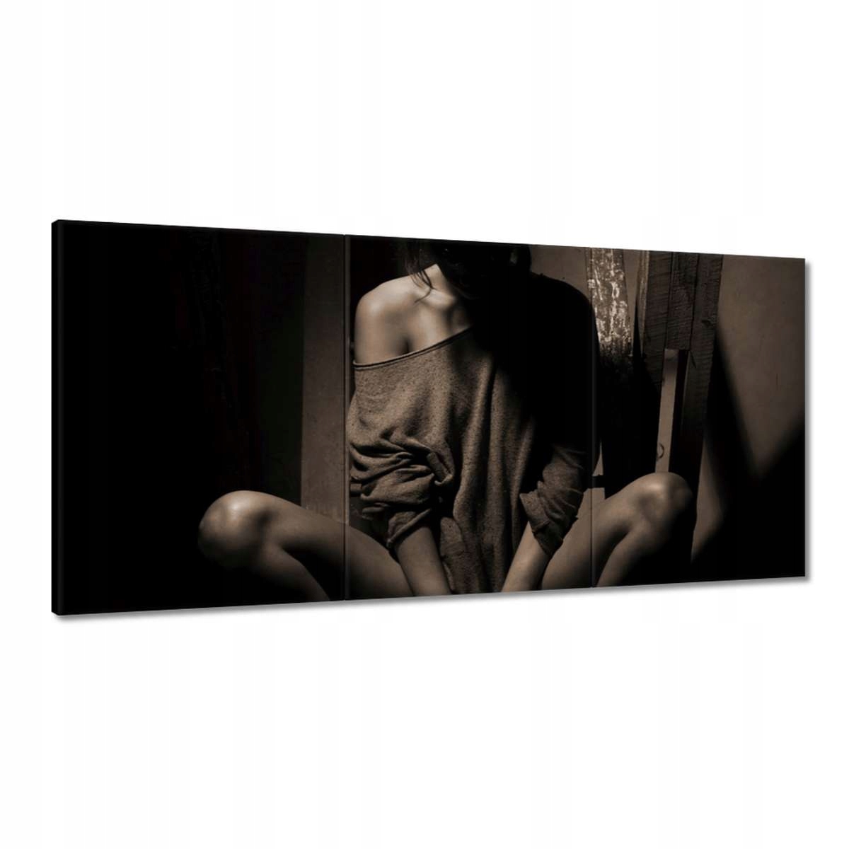 Obrazy 180x90 Dievča v sépii