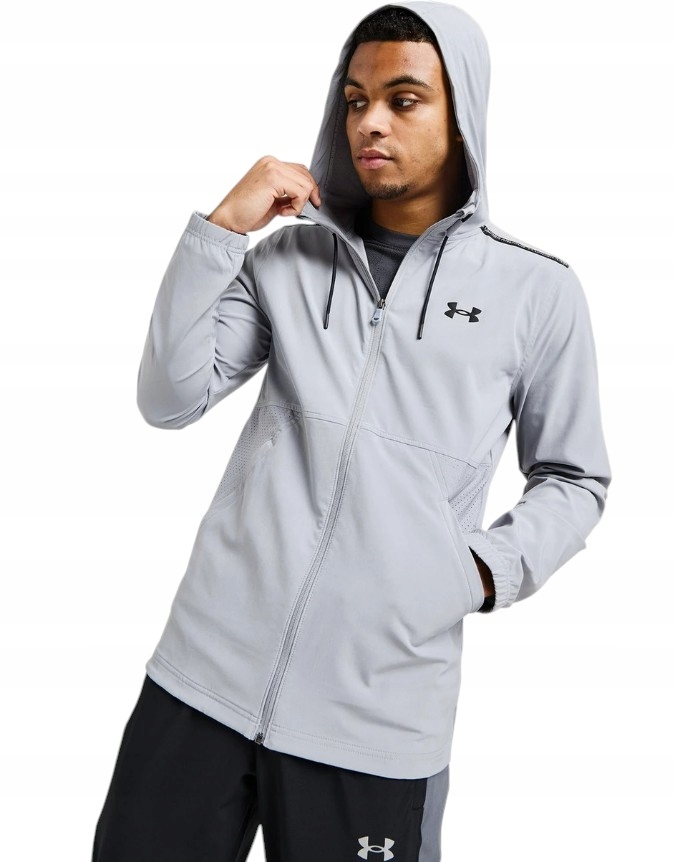 Pánská přechodová bunda Under Armour 1381127 šedá, velikost M