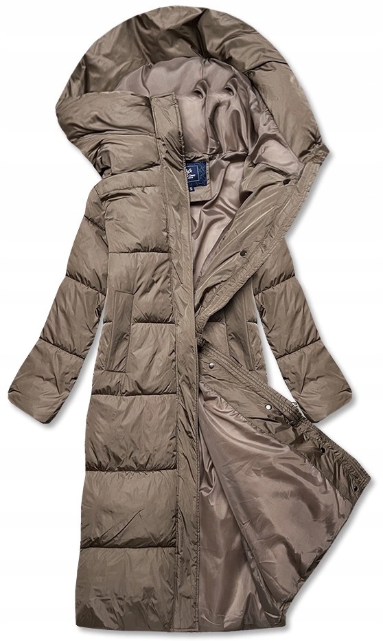 Dlouhá Bunda S Kapucí AG1-J9091 Béžová L (40)