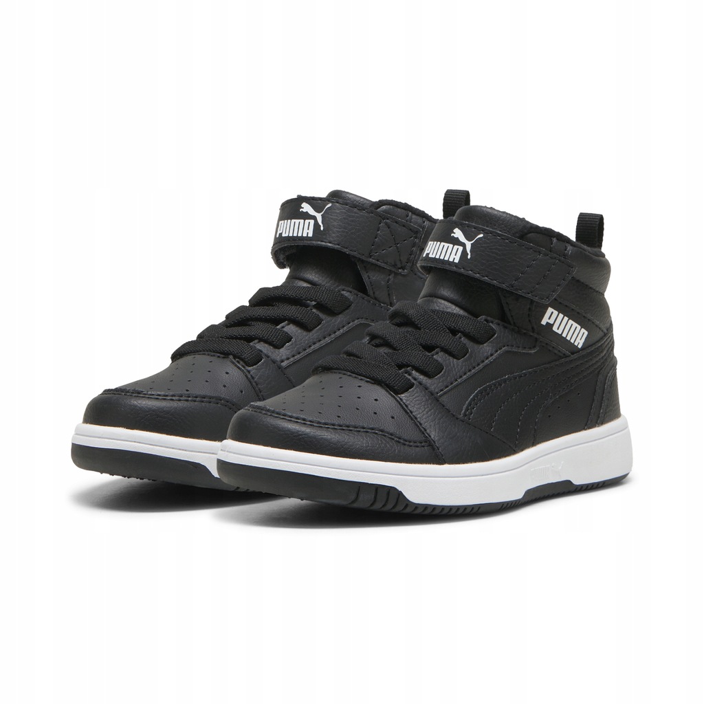 Buty dziecięce zimowe ocieplane Puma Rebound 30797901 wysokie czarne 31