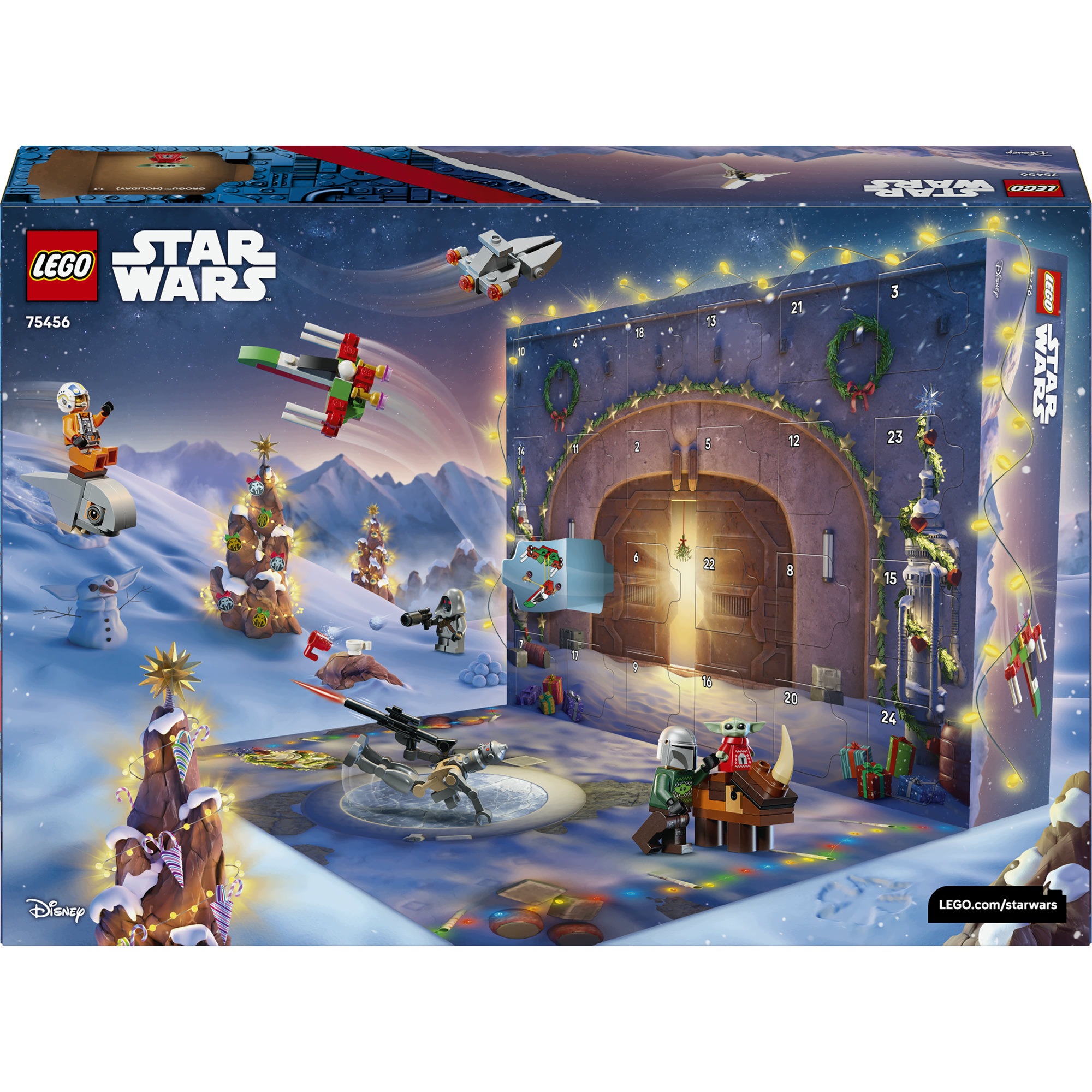 Адвент-календарь LEGO Star Wars 75456 2026, 7 минифигурок и 7 мини-моделей, от 6 лет — фото 8