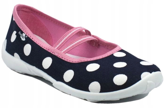 

Renbut kapcie 33-414 baleriny granat grochy 28