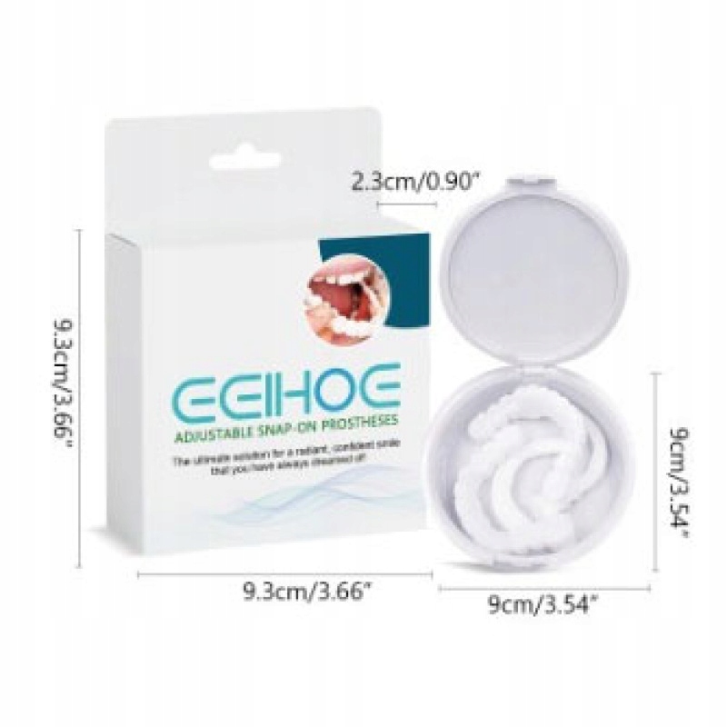 2x szt SZTUCZNE ZĘBY TYMCZASOWE NAKŁADKI GÓRNA DOLNA EAN (GTIN) 6977290515078