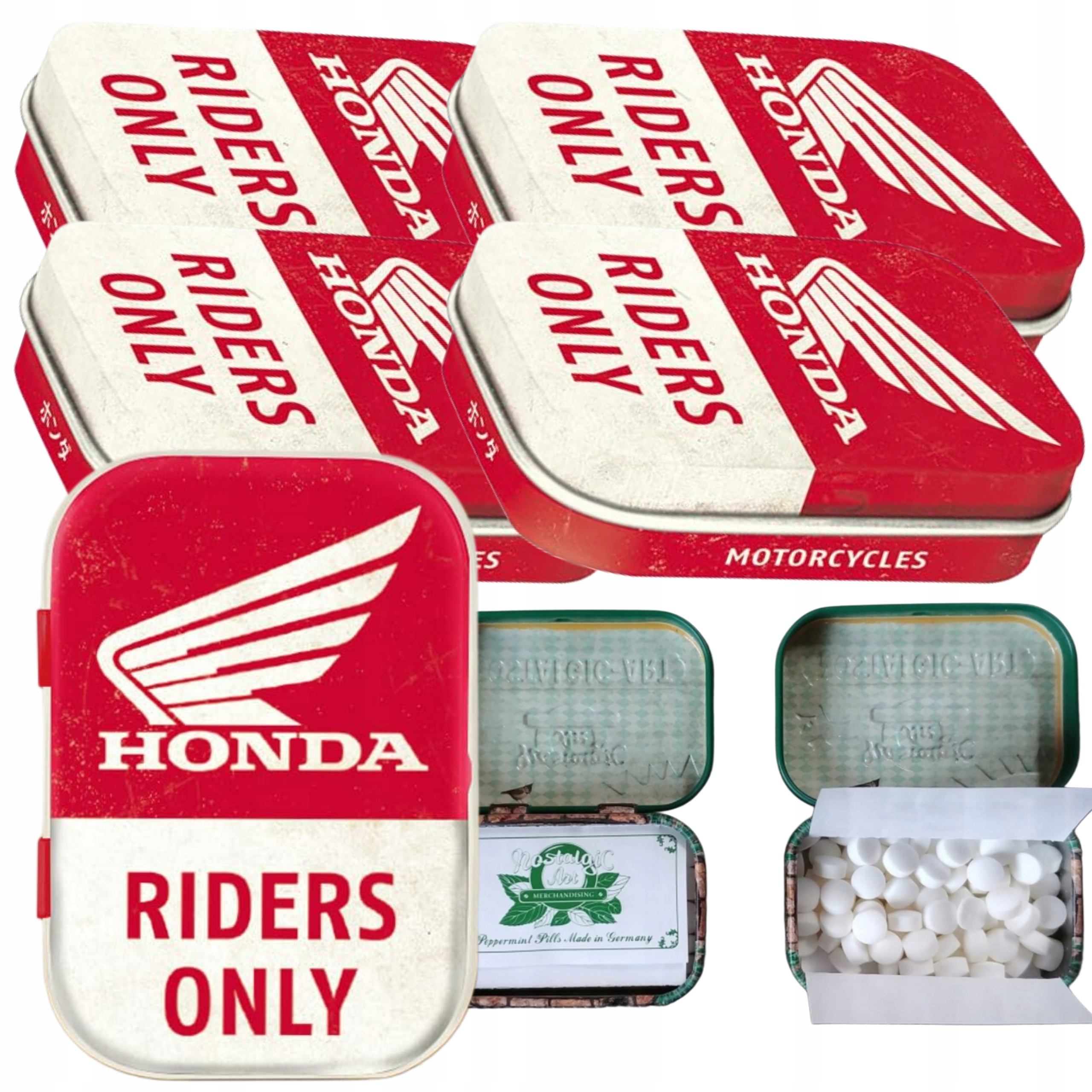 Levně Bonbóny Mátové 4 Balíčky Honda Riders Only Box 15g Nostalgic Art
