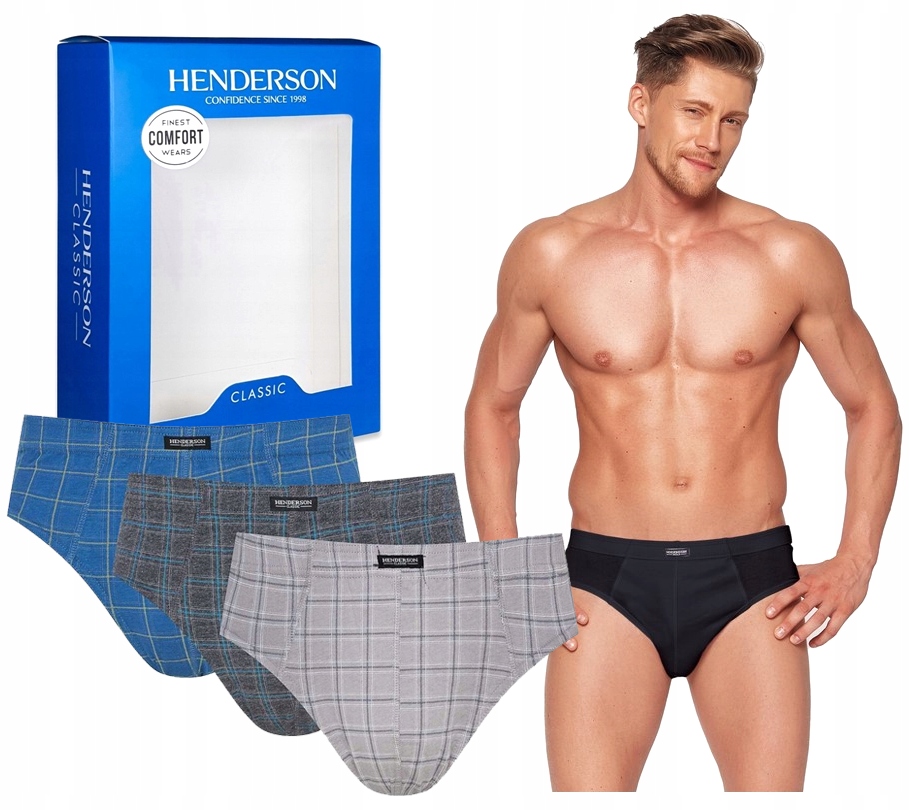HENDERSON SLIPY MAJTKI MĘSKIE 1446-K594 BAWEŁNA XXL