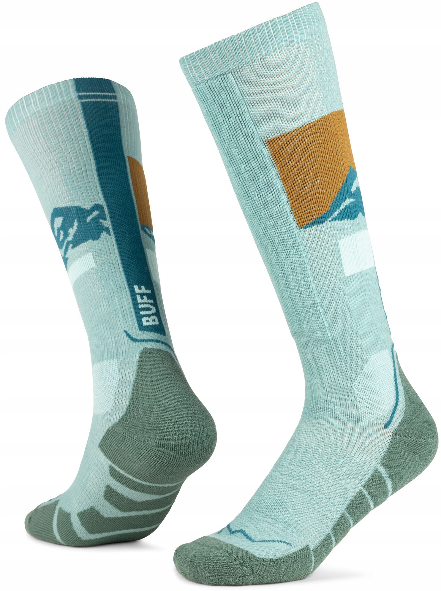 Skarpety Narciarskie Buff Merino Heavyweight Over Calf 45-47 Wełna Merino