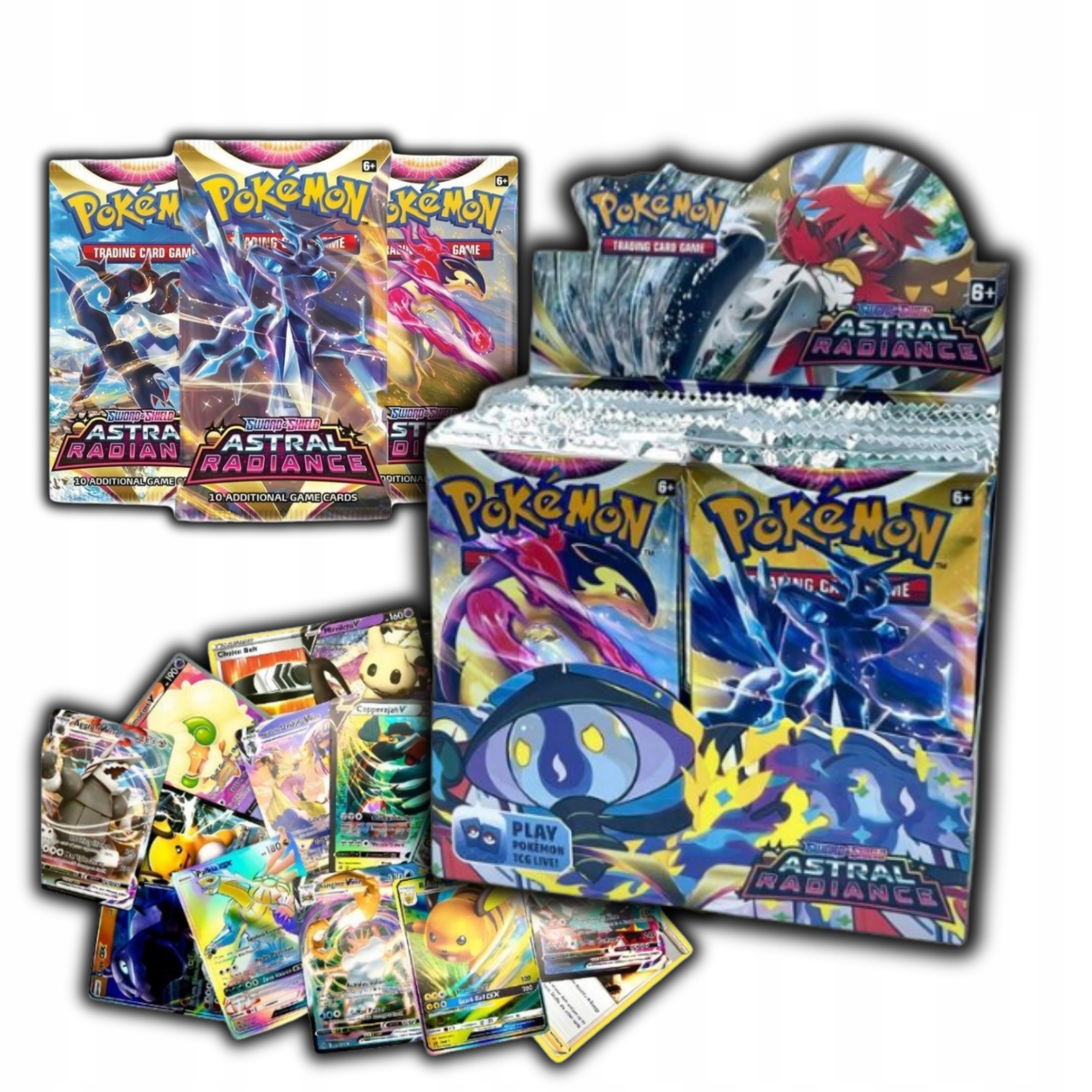 Karty Pokemon MEGA BOX 360 Kart ASTRAL RADNIACE + 20 kart OBSIDIAN