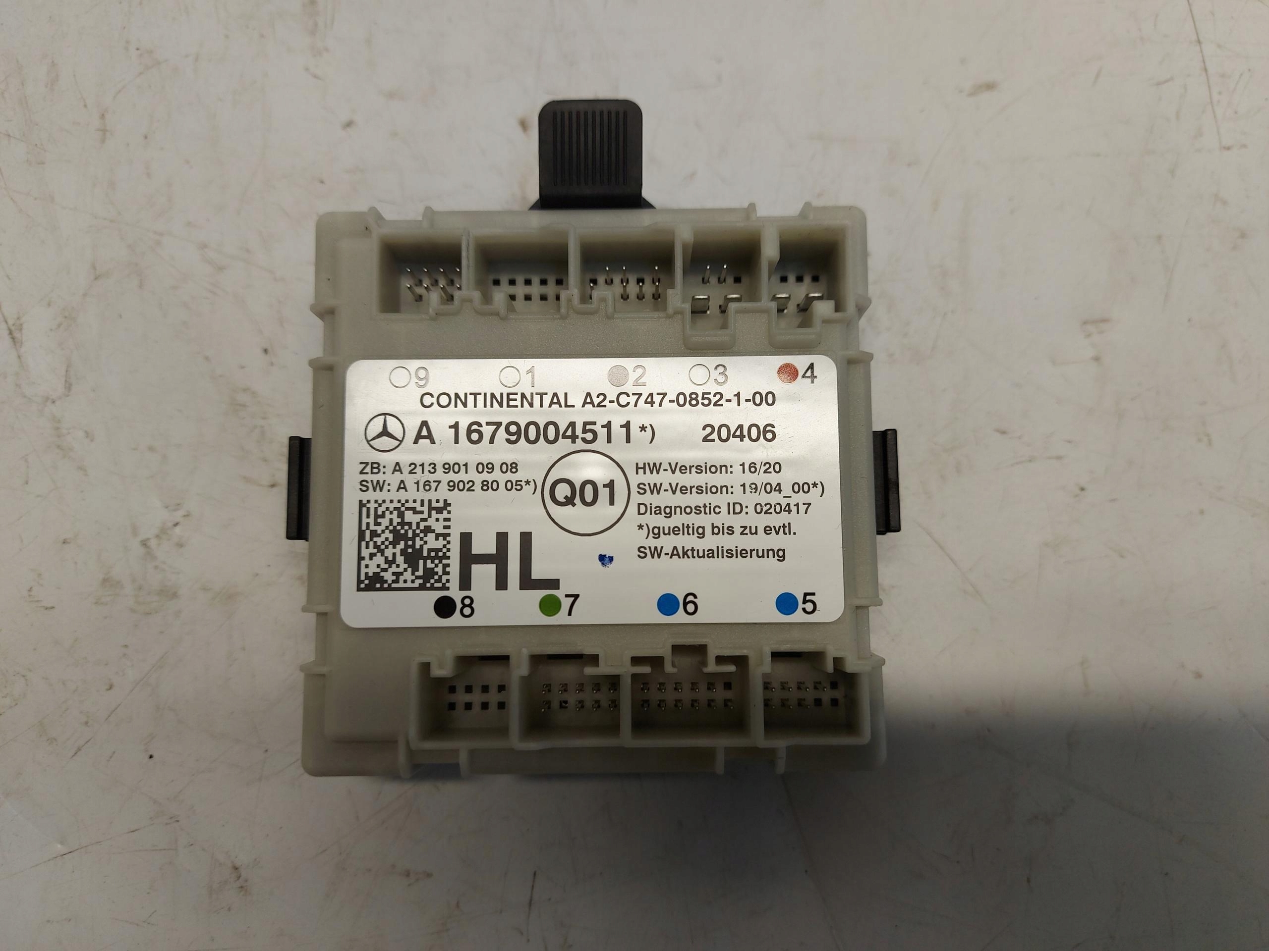 Mercedes EQC 400 W293 module control unit door left rear part A1679004511