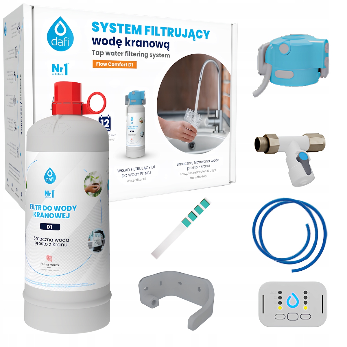 Filtr podzlewozmywakowy Dafi Flow Comfort Zestaw startowy D1 bez wylewki