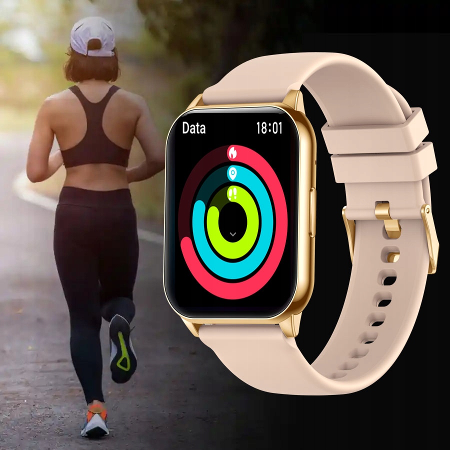 SMARTWATCH ZEGAREK DAMSKI Z FUNKCJA ROZMOWY SPORT ZDROWIE ZLOTY DAMSKIE Model inny