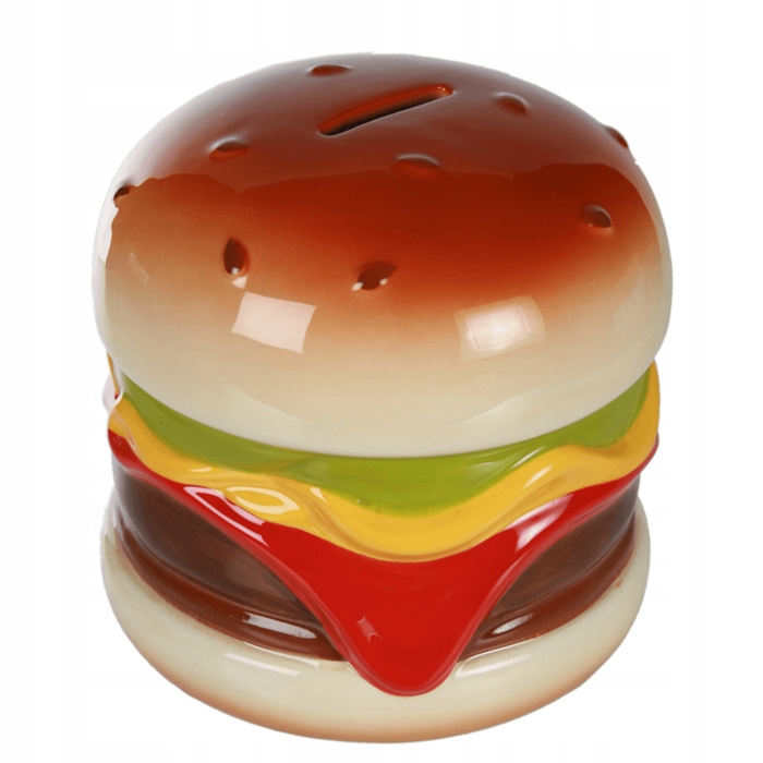

Ceramiczna Skarbonka Hamburger otwierana Duża