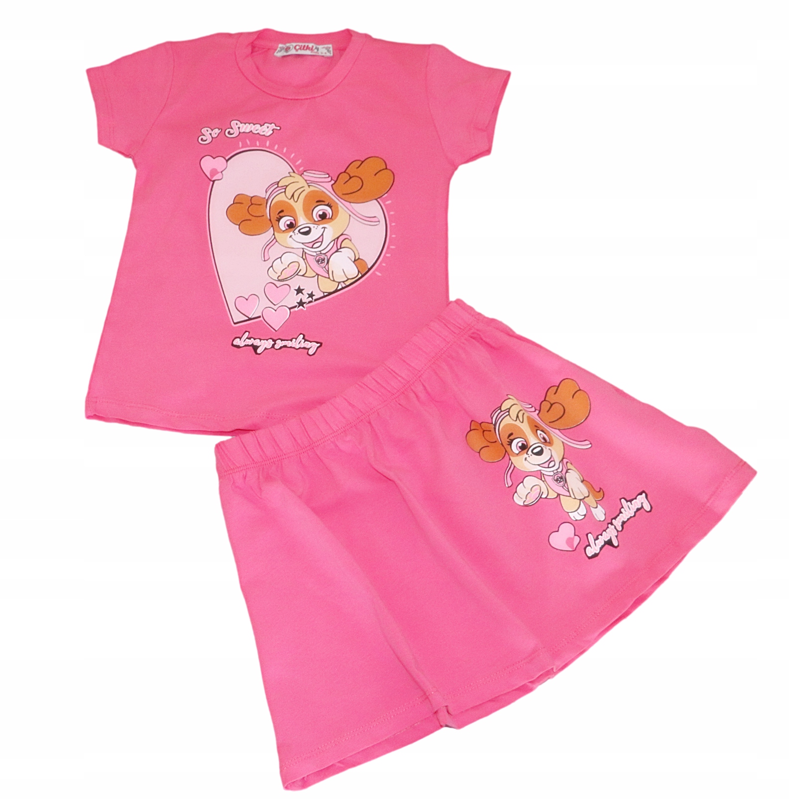 LETNI KOMPLET BLUZKA SPÓDNICA PSI PATROL R 98