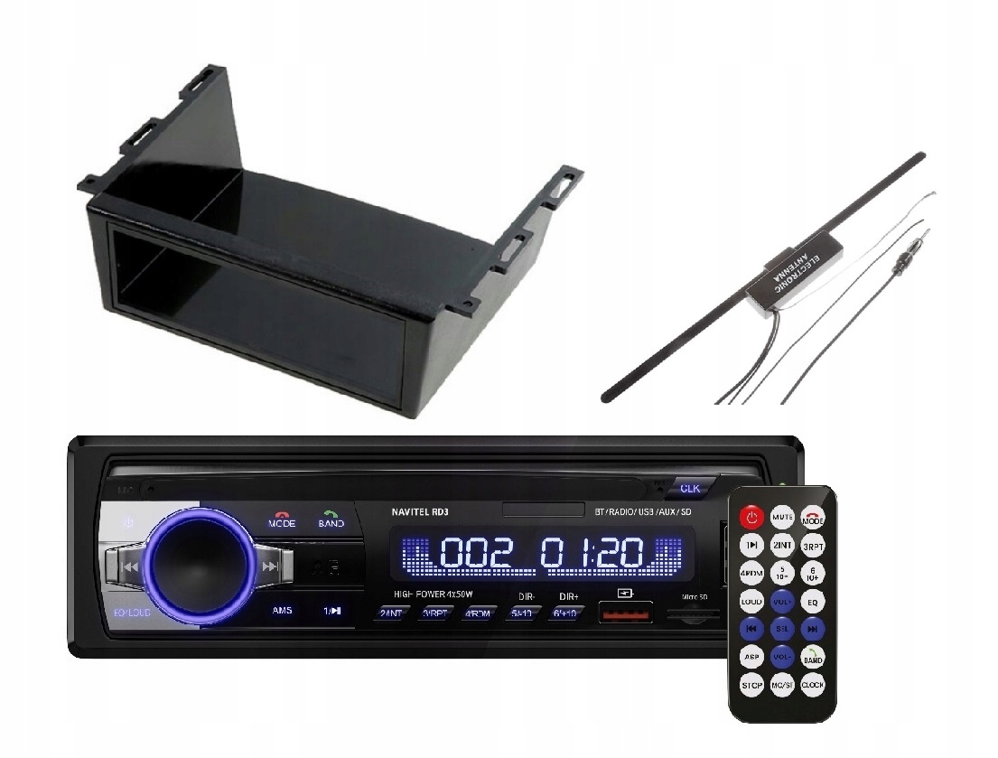 Navitel RD3 Autorádio MP3 Usb Bluetooth kapsa anténa