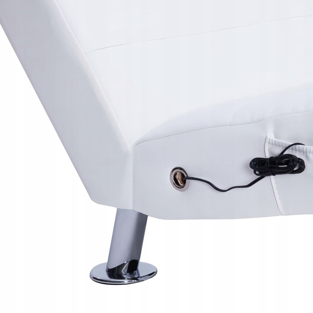 Szezlong VidaXL 281285 biały Głębokość mebla 59 cm