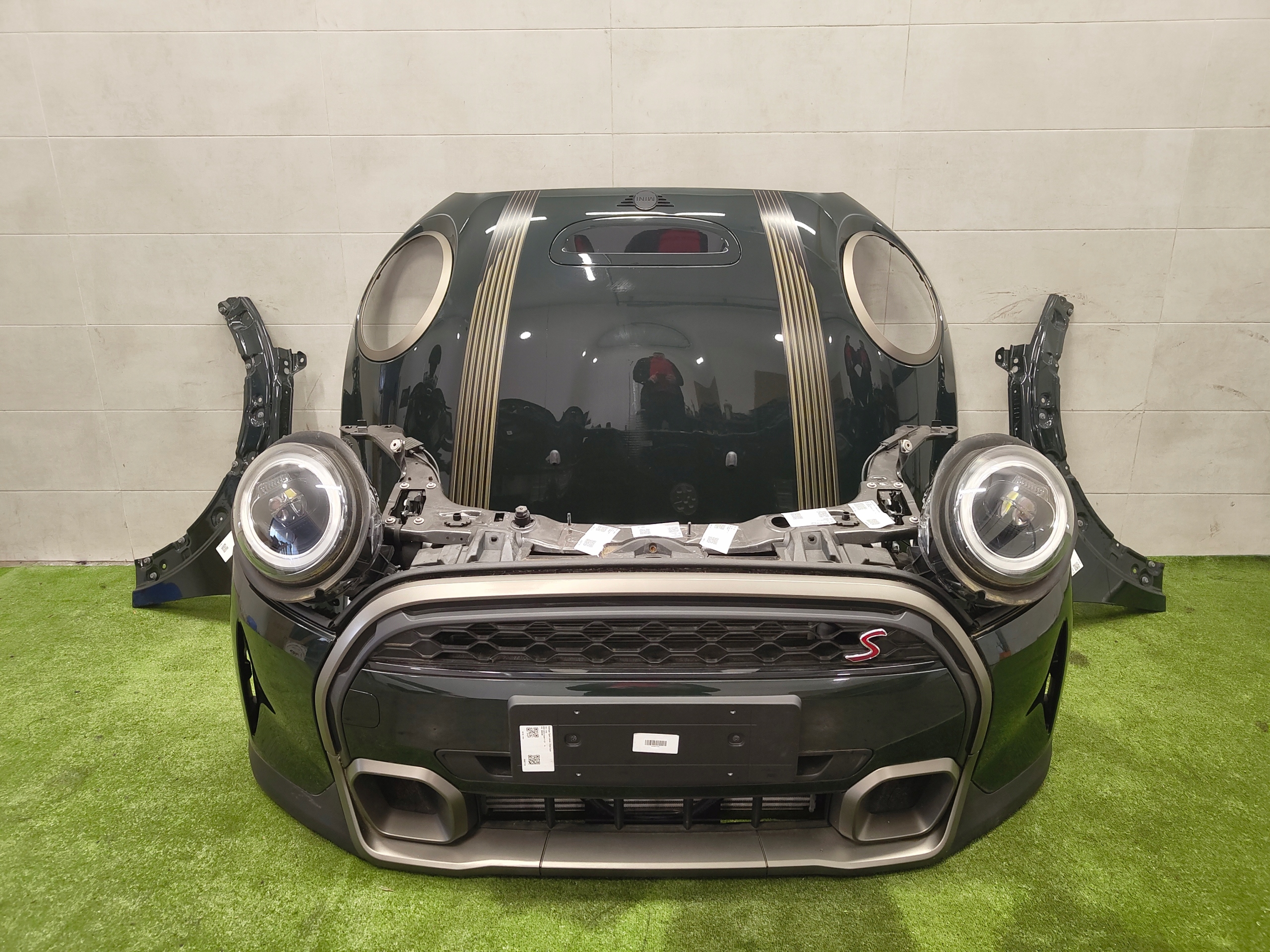 MINI F57 COOPER S LCI front bonnet bumper fenders lights support panel for radiators B48C