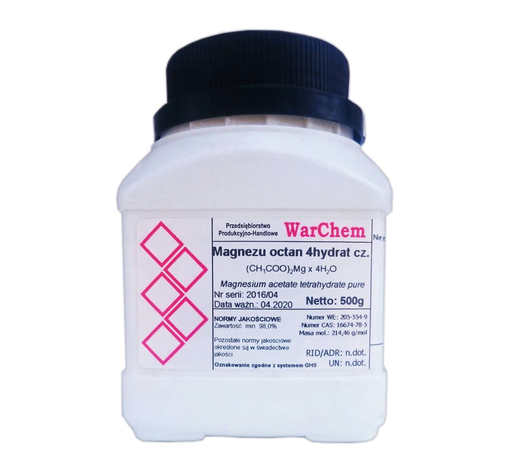 

Octan Magnezu 4hydrat czysty 500g