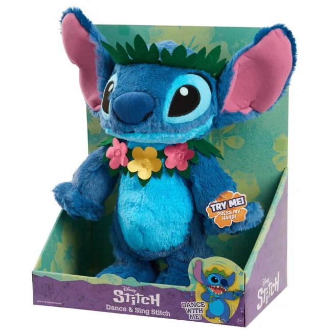 Maskotka interaktywna Just Play Stitch tańcząca i śpiewająca 38 cm