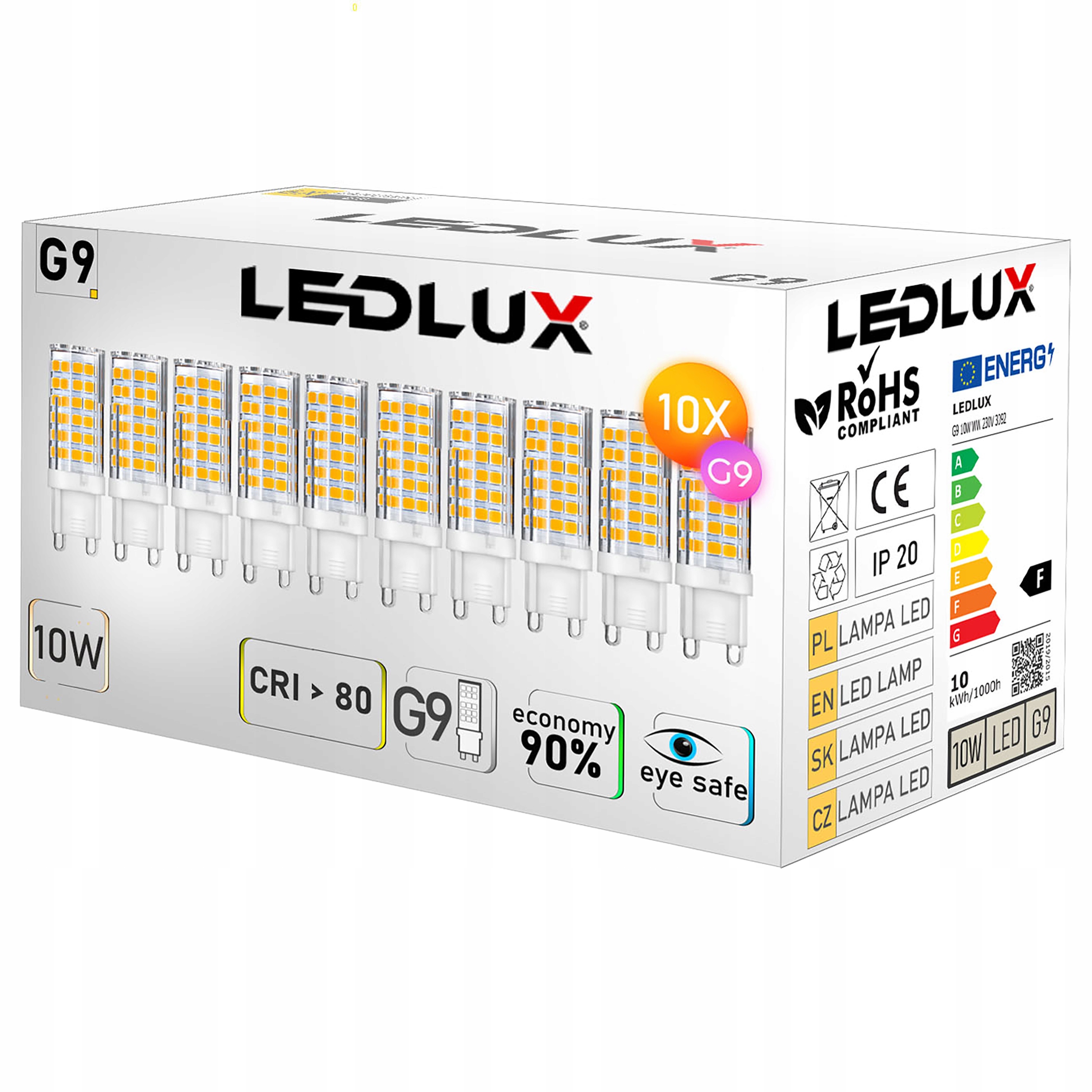 

10X Żarówka Led G9 Smd 10W 85W 3 Barwy Światła