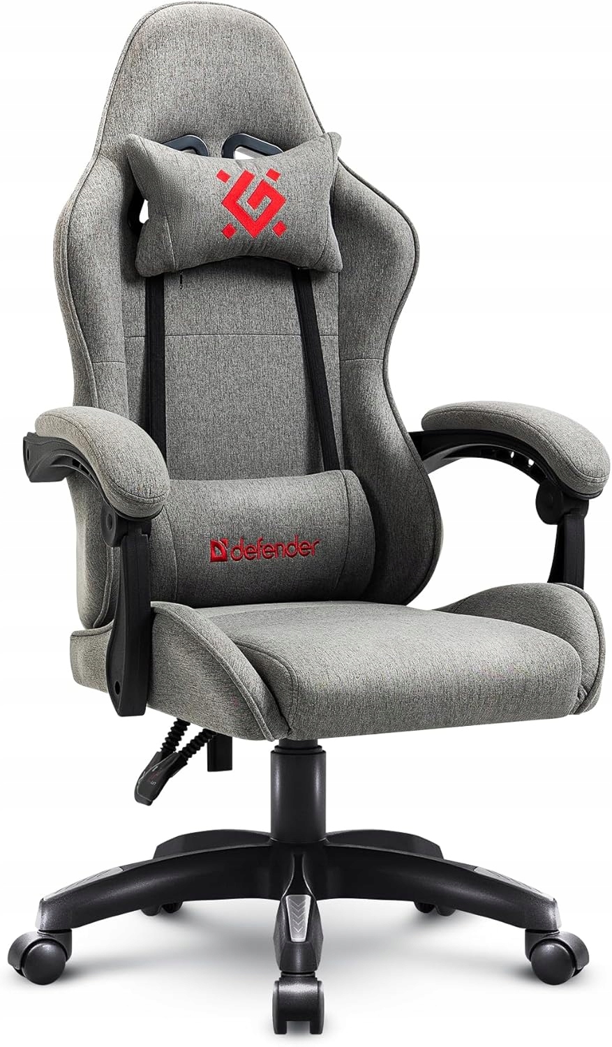 Defender Fotel Gamingowy Obrotowy Materiałowy Tkanina Dla Graczy i Biura