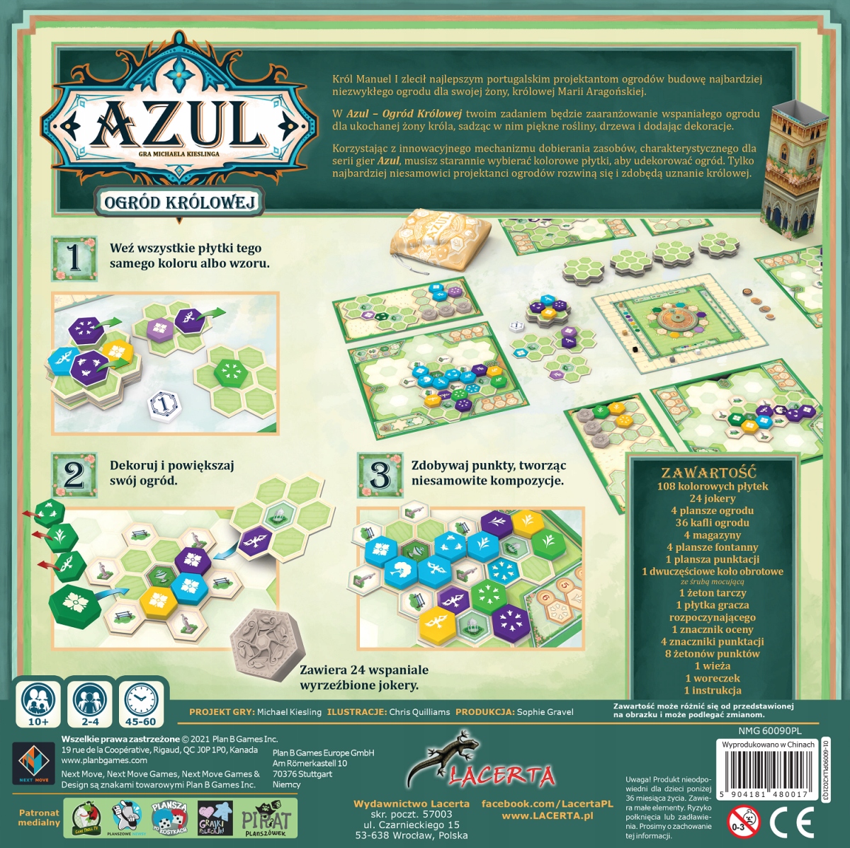 LACERTA Gra AZUL OGRÓD KRÓLOWEJ (edycja polska) Typ Podstawa