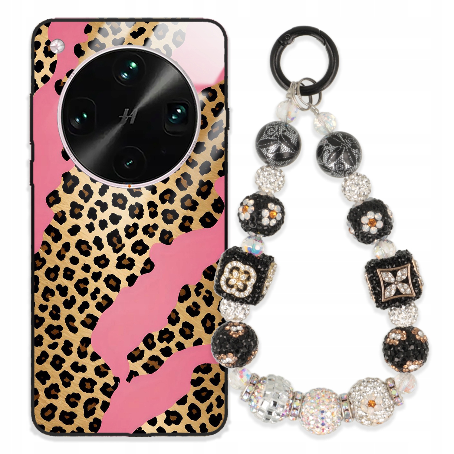 Pouzdro Pro Oppo Find X8 Ultra 5G Glass Přívěsek Na Klíče Stylové Kryt Premium Wz