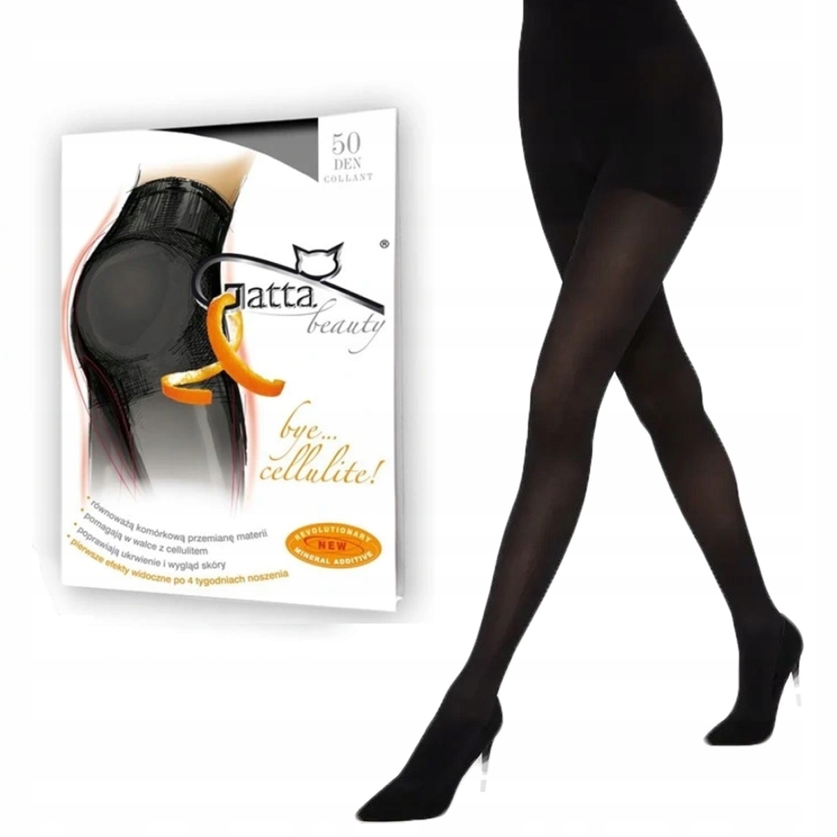 

Gatta rajstopy Bye Cellulite 50 den nero 3-M