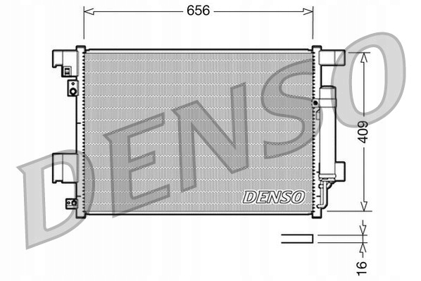 Denso DCN21001 конденсатор, радиатор кондиционера