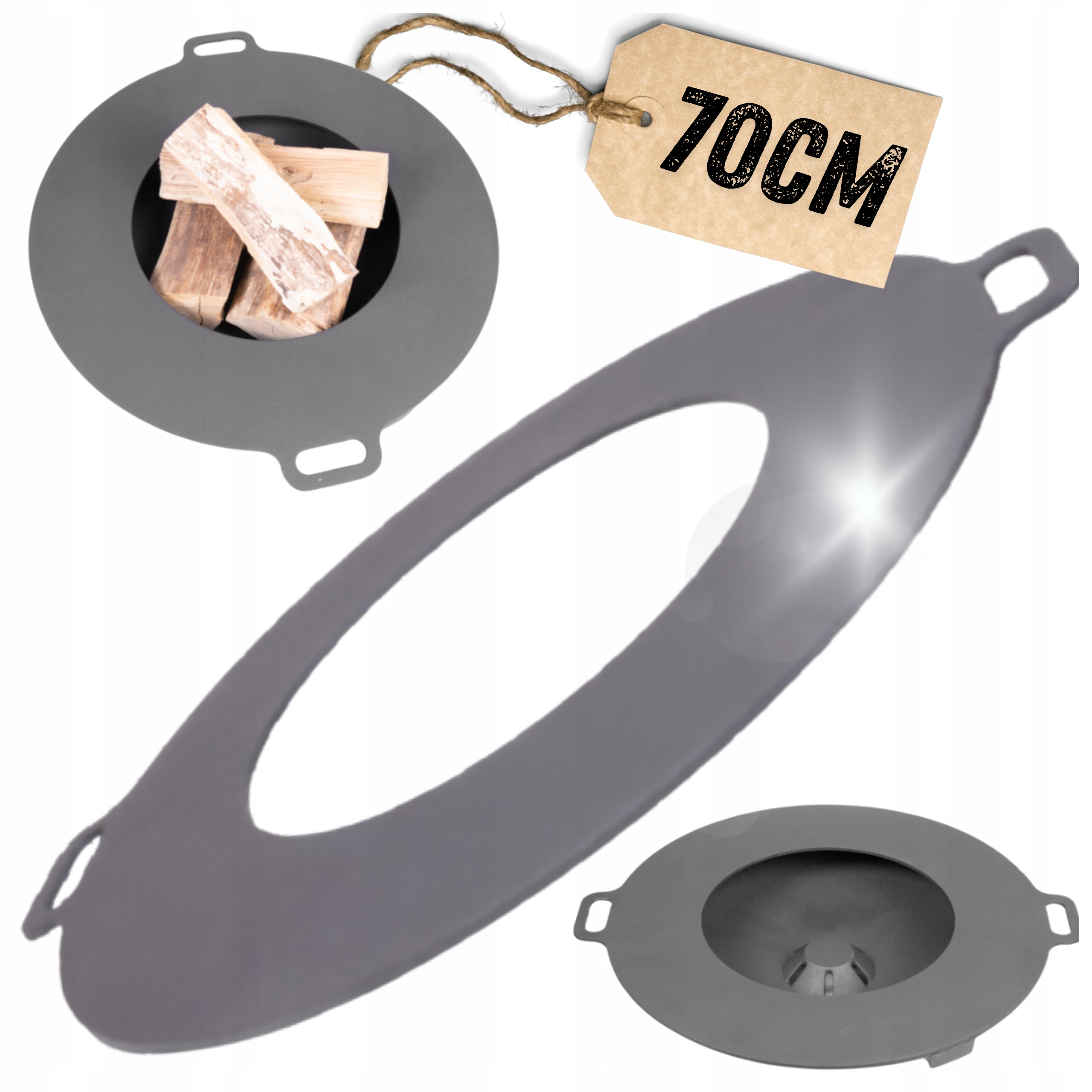 Planszownica Żeliwna do Paleniska blat Wild Embers Kawmet Outdoor 70 cm