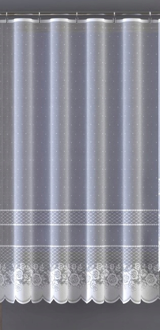 Mg Záclona 652/385 Bílá 300x180 cm Hotová S Páskou Skr